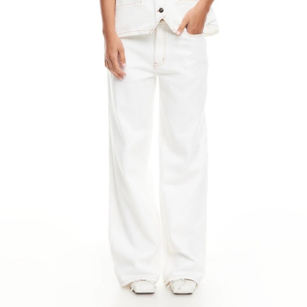 Lioness Top Model Jean Porcelain White Size 12 New With Tags